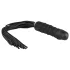 Easytoys Flogger - Peitsche und Silikon-Dildo in einem (schwarz)