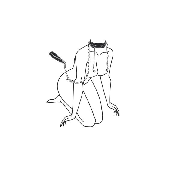 Easytoys - Brustklammern & Halsbandset mit Leine (4-teilig)