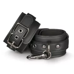 Easytoys - Kunstleder-Handschellen (schwarz)