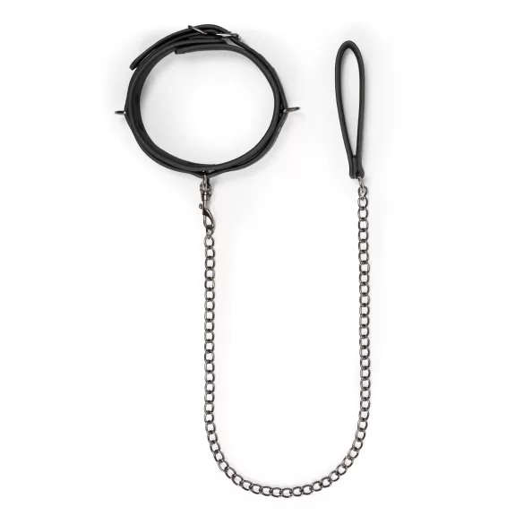 Easytoys - Fetisch Halsband & Leine (schwarz)
