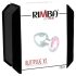 Rimba XS - Pink Kristall, Metall Analplug (Silber)