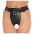 Rimba - offener Leder-Keuschheitsgürtel (schwarz) - M/L