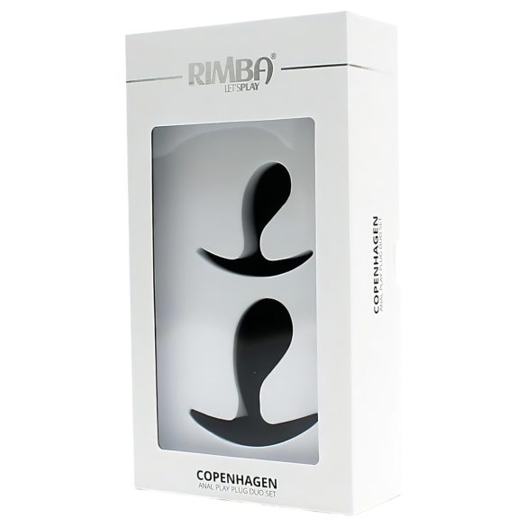 Rimba Copenhagen - Anal Plug Set - Schwarz (2 Stk.)
