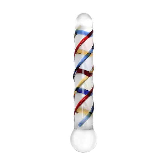 Rimba Rachella - Doppelglas-Dildo (transparent - bunt)
