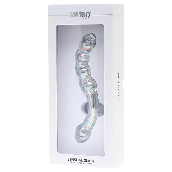 Rimba Xena - Doppelglas-Dildo (transparent)