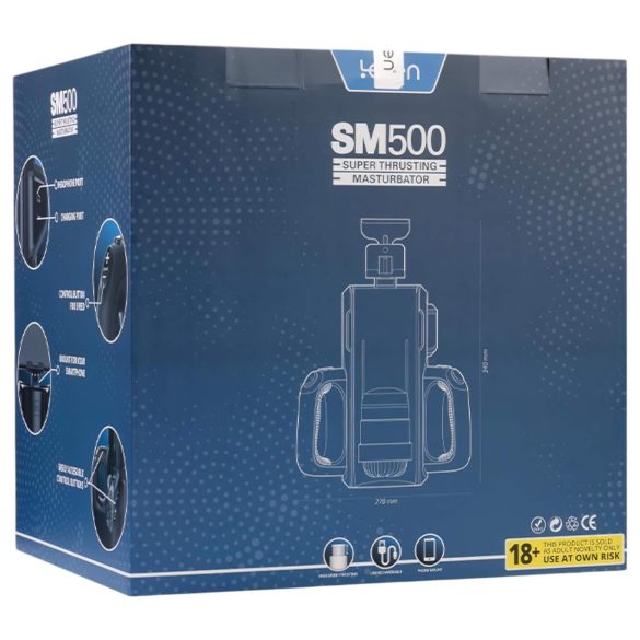 LETEN SM 500 - Auf- und Ab-Wichser mit Handyhalter (schwarz)