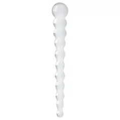 Gildo Glas Nr. 20 - Perlen-Glasdildo (transparent)
