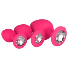 Easytoys Diamond - Analplug-Set (pink)