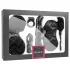 LoveBoxxx I love Black - vibrierendes Bondage-Kit (6-teilig)