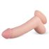 Real Fantasy Cliff - lebensnaher Dildo mit Hoden - 22cm (natur)
