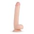 Real Fantasy Elvin - naturgetreuer Dildo mit Hoden - 28 cm (natur)