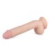 Real Fantasy Elvin - naturgetreuer Dildo mit Hoden - 28 cm (natur)