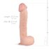 Real Fantasy Lexon - originalgetreues Dildo mit Hoden - 33cm (natur)