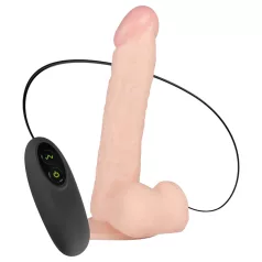   Real Fantasy Lewis – Akkubetriebener, naturgetreuer Vibrator – 22cm (Natur)
