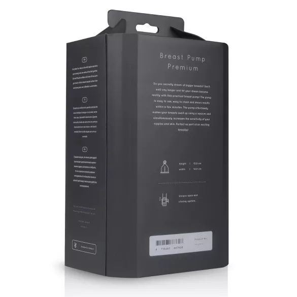 Saiz Premium - Doppel-Brustpumpe - klein (transparent-schwarz)
