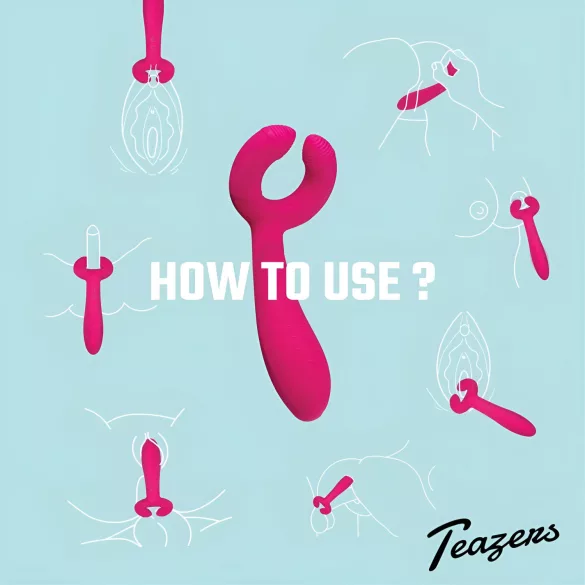 Easytoys Couple - Wiederaufladbarer, wasserdichter Paarvibrator (Pink)