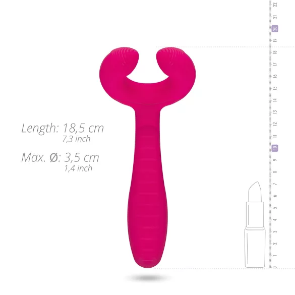 Easytoys Couple - Wiederaufladbarer, wasserdichter Paarvibrator (Pink)