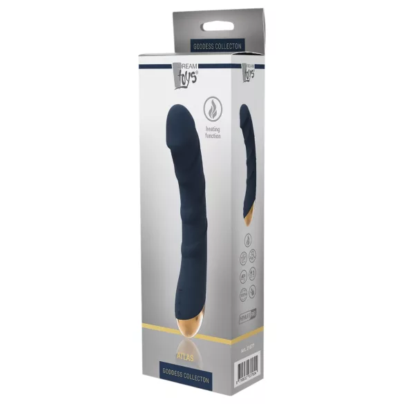 Goddess Atlas - Akkus, wasserdichter, wärmender G-Punkt Vibrator (blau)
