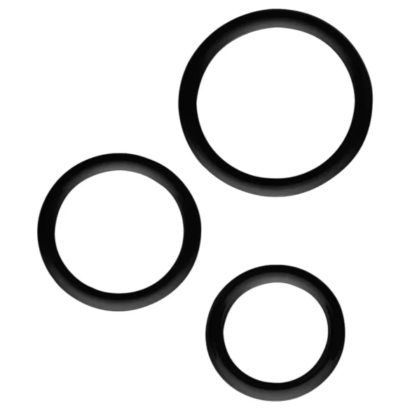 All Time Favoriten - Penisring-Set - 3 Stück (schwarz)