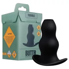 BUTTR Foxhole - Hohl Anal-Dehner Dildo (Schwarz)