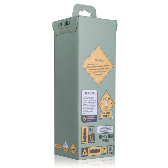 BUTTR Tactical III - Saugnapf-Dildo (schwarz)