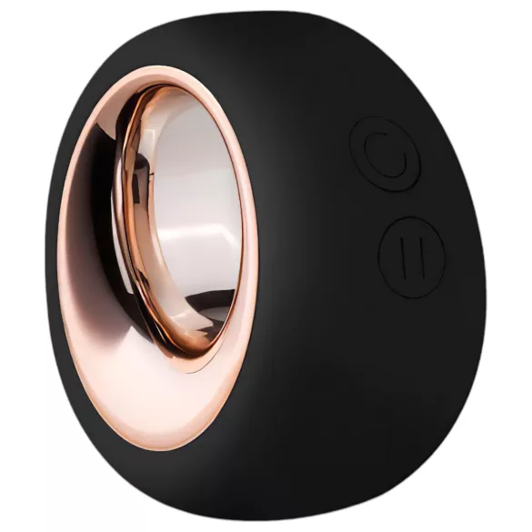 Pantyrebel - schwarzer wiederaufladbarer Lace-Tanga-Vibrator mit Funkfernbedienung (S-L)