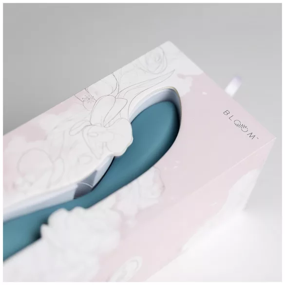 Bloom Rose - Akku-G-Punkt-Vibrator aus Silikon (Türkis)