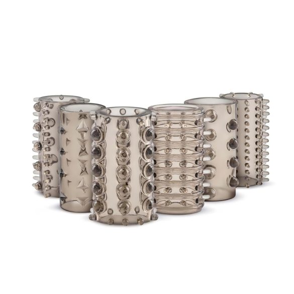 Easytoys Penis Sleeve - Penismanschetten Set - Grau (6 Stk)