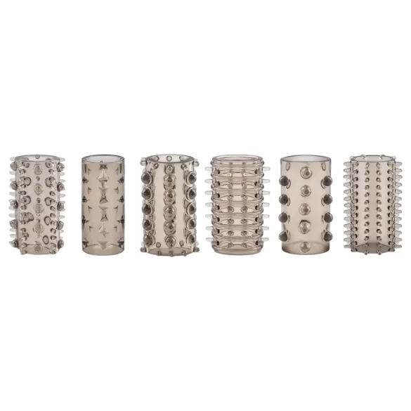 Easytoys Penis Sleeve - Penismanschetten Set - Grau (6 Stk)