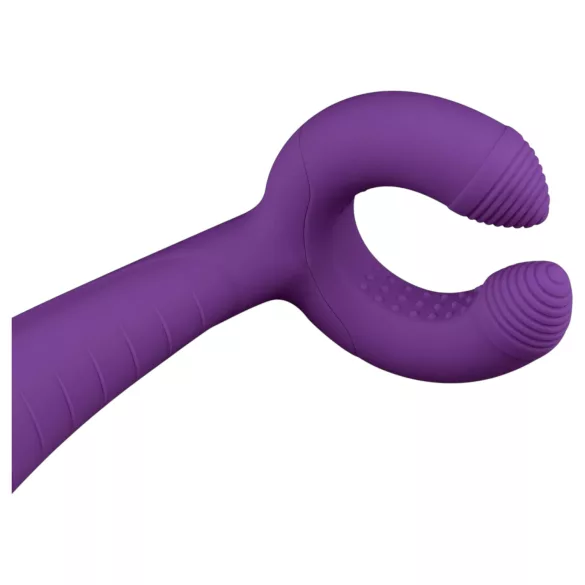 Easytoys Couple - wiederaufladbarer, wasserdichter Paarvibrator (lila)