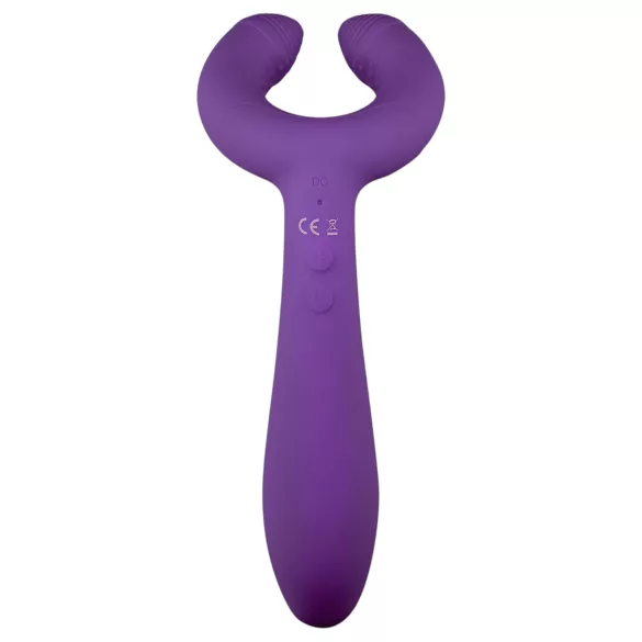 Easytoys Couple - wiederaufladbarer, wasserdichter Paarvibrator (lila)