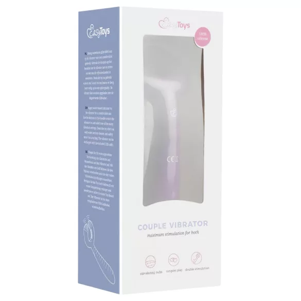 Easytoys Couple - wiederaufladbarer, wasserdichter Paarvibrator (lila)