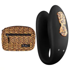   Panthra Zuna - wiederaufladbarer, wasserdichter Paarvibrator (Leopard-Schwarz)