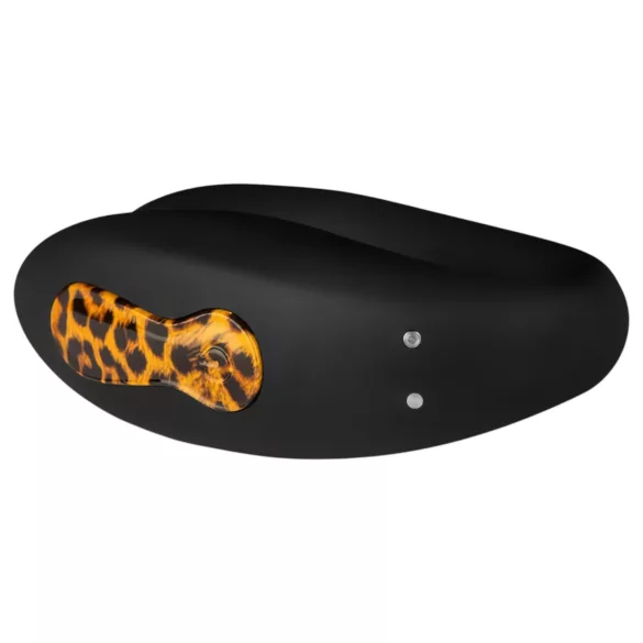 Panthra Zuna - wiederaufladbarer, wasserdichter Paarvibrator (Leopard-Schwarz)