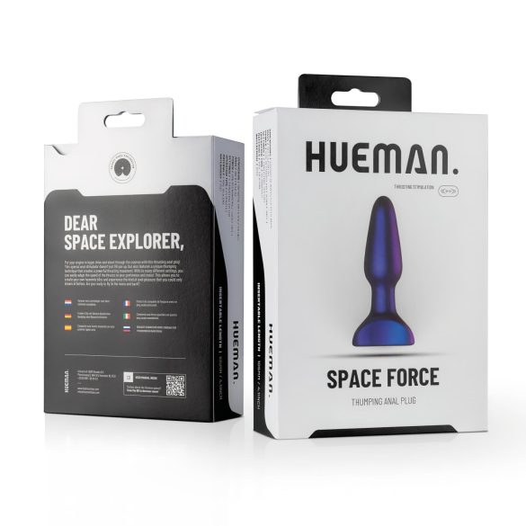 Hueman Space Force - wasserdichter Schub-Analvibrator (lila)
