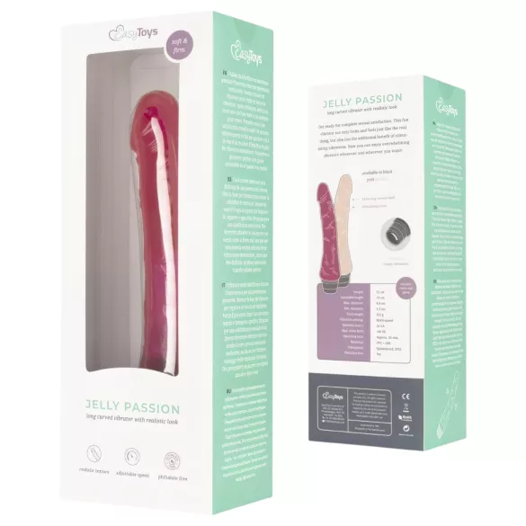 Easytoys Jelly Passion - Realistischer Vibrator (pink)