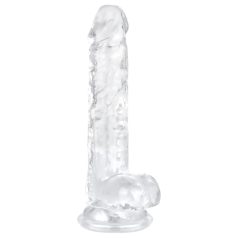 EasyToys - Hoden-Dildo - 17cm (transparent)