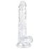 EasyToys - Hoden-Dildo - 17cm (transparent)