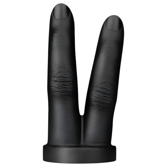 BUTTR Victory - Doppel-Finger Anal-Dildo (schwarz)