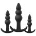 EasyToys - Kugel Analdildo Set - 3-teilig (schwarz)