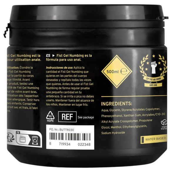 BUTTR - desensibilisierendes Fisting-Gel (500ml)