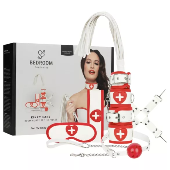 Bedroom Fantasies - 8-teiliges Schwester-Set (Rot-Weiß)