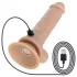 Real Fantasy Hunter - lebender Vibrator mit Stoßfunktion und Fernbedienung (hautfarben)