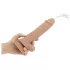 Real Fantasy Hunter - lebender Vibrator mit Stoßfunktion und Fernbedienung (hautfarben)