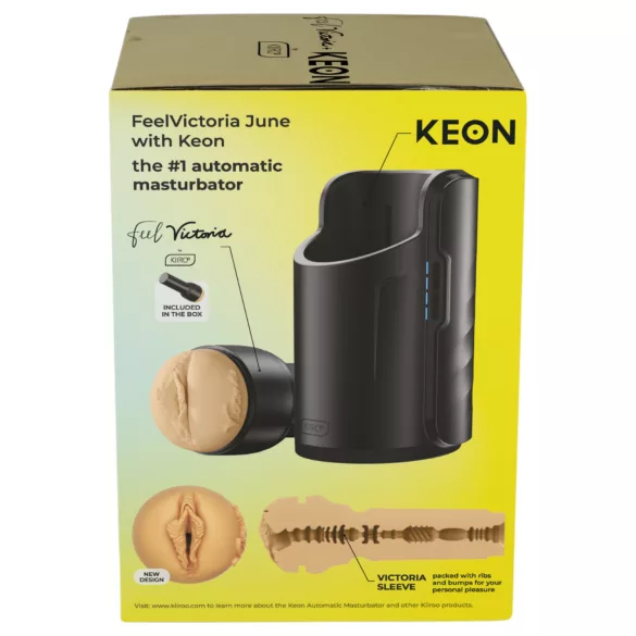 Kiiroo Keon Wifi + Victoria June - Masturbator mit Naturvagina