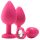 Flirts Anal-Trainingsset - Anal-Plug-Set (3 Stk.) - Pink