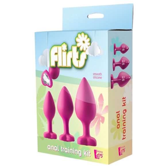 Flirts Anal-Trainingsset - Anal-Plug-Set (3 Stk.) - Pink