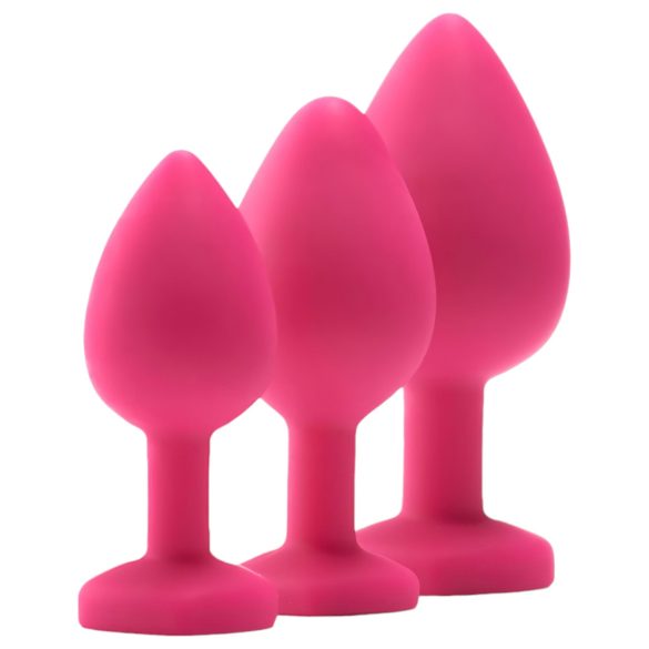 Flirts Anal-Trainingsset - Anal-Plug-Set (3 Stk.) - Pink