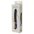 Goddess - gerippter Vibrator mit Heizung (dunkelblau)