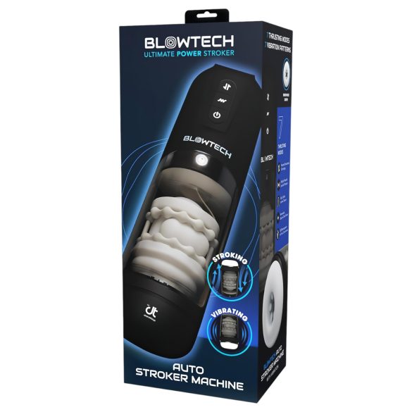Dreamtoys Blowtech - vibrierender, auf- und abfahrender Masturbator (schwarz)
